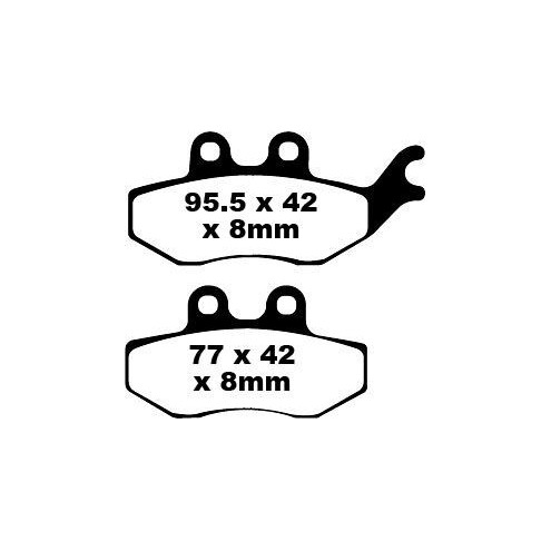 Plaquettes de frein EBC organique SFA series