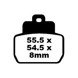 Plaquettes de frein EBC organique SFA series
