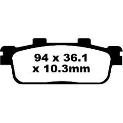 Plaquettes de frein EBC organique SFA series