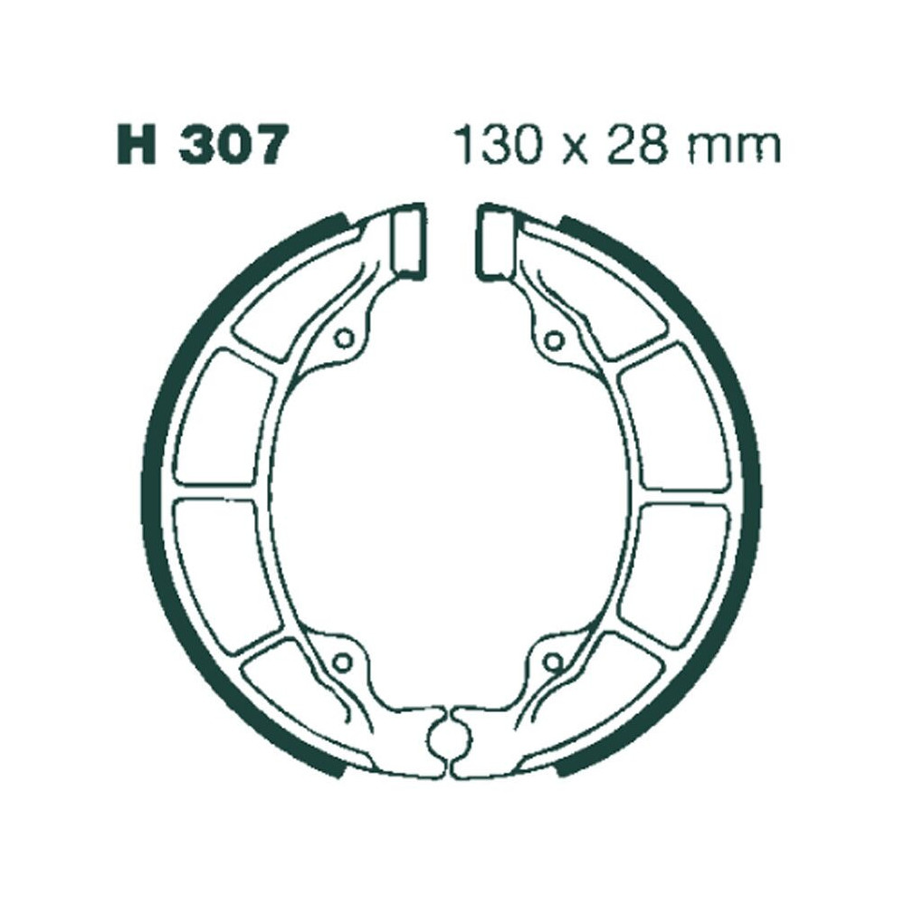 Machoire de frein organique carbone standard EBC Brakes