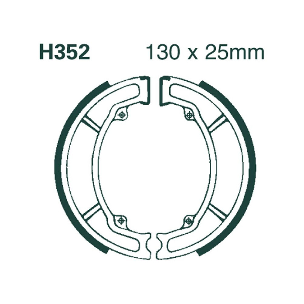 Machoire de frein organique carbone standard EBC Brakes