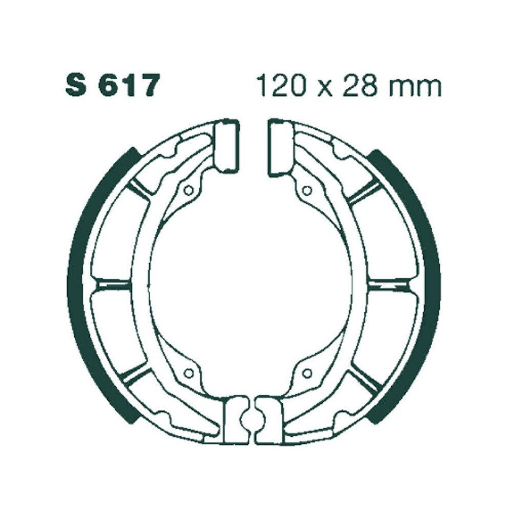 Machoire de frein organique carbone standard EBC Brakes