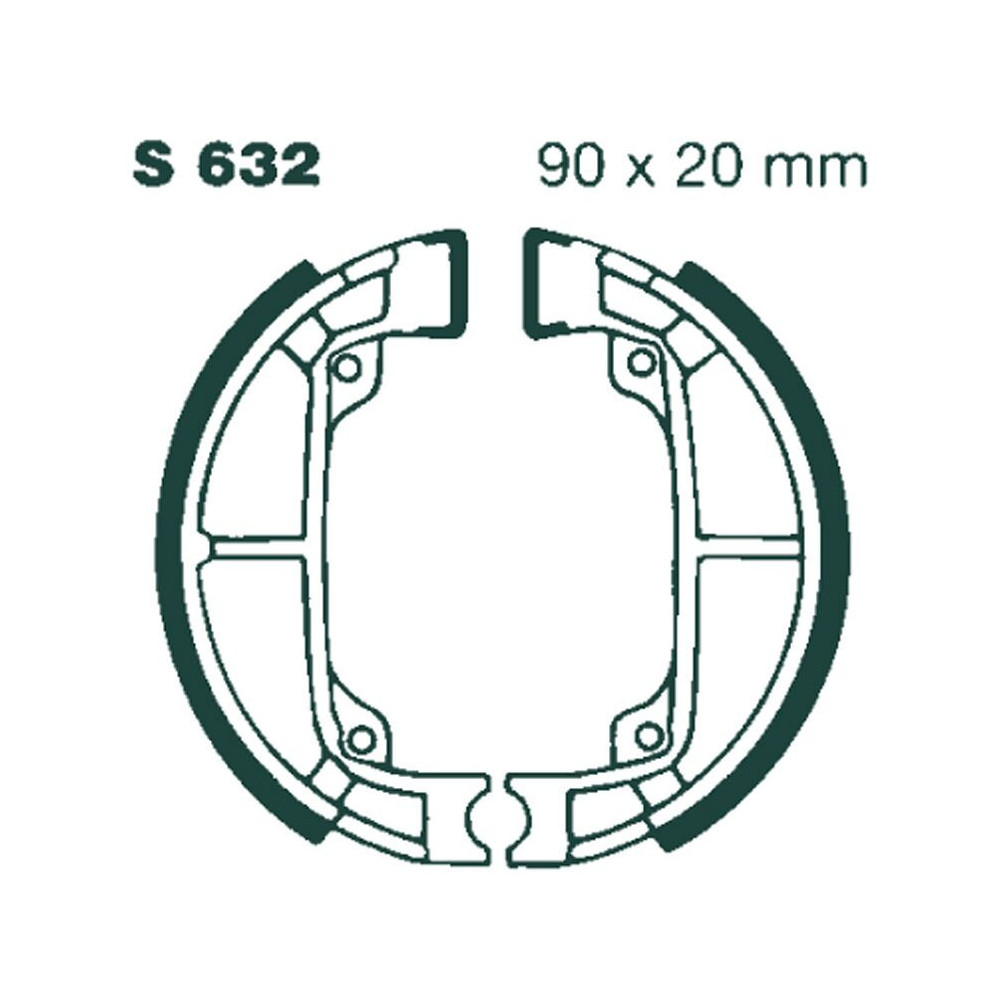Machoire de frein organique carbone standard EBC Brakes