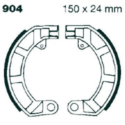 Machoire de frein organique carbone standard EBC Brakes