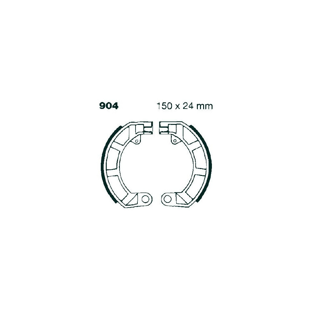 Machoire de frein organique carbone standard EBC Brakes
