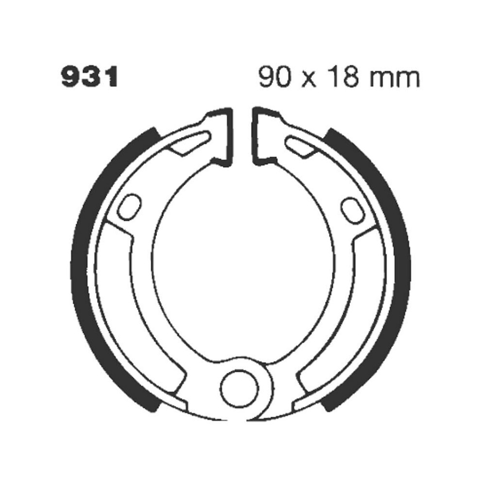 Machoire de frein organique carbone standard EBC Brakes
