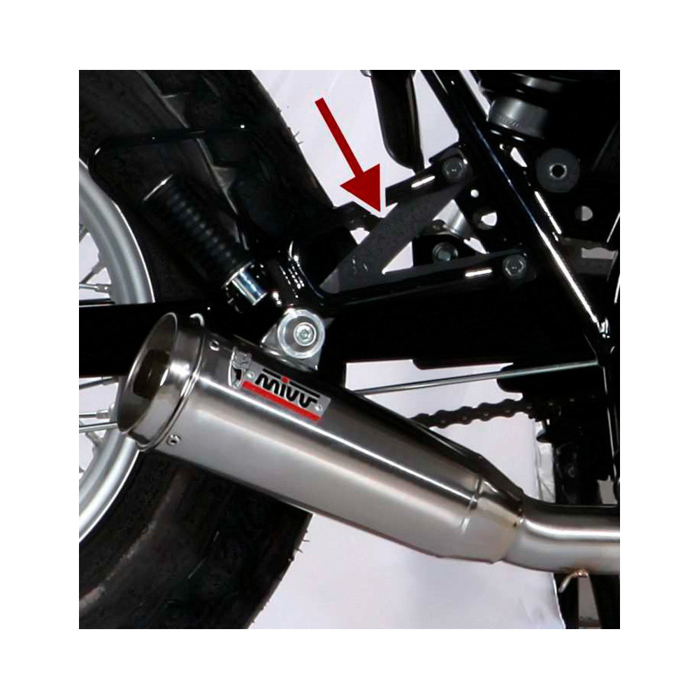 Support MIVV pour le silencieux Ghibli - Suzuki Van Van 200 16-17