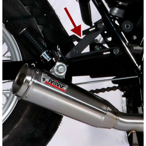 Support MIVV pour le silencieux Ghibli - Suzuki Van Van 200 16-17