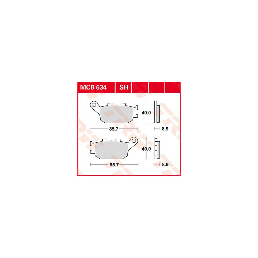 Plaquettes de frein organique TRW