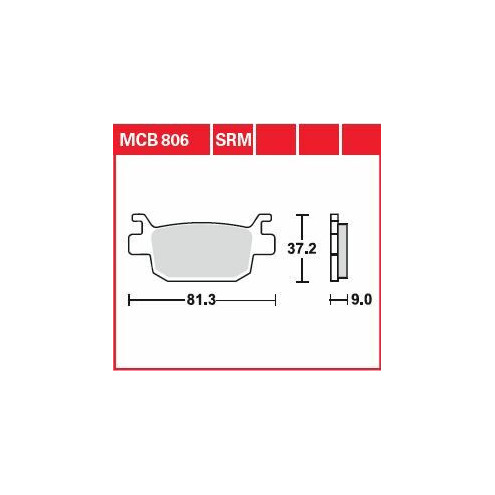 Plaquettes de frein organique TRW