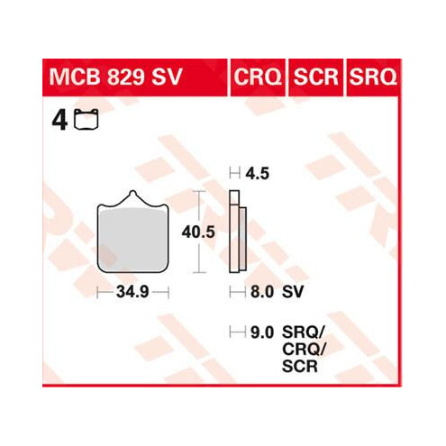 Plaquettes de frein carbone Racing - BMW S1000R S1000RR