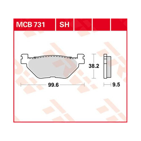 Plaquettes de frein métal fritté TRW série SH