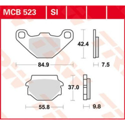 Plaquettes de frein métal fritté Offroad TRW série SI