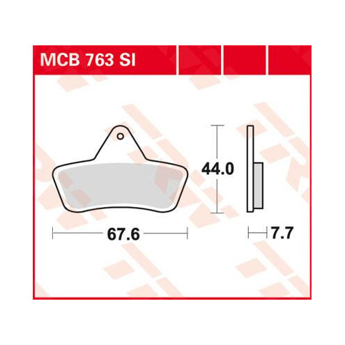Plaquettes de frein métal fritté Offroad TRW série SI