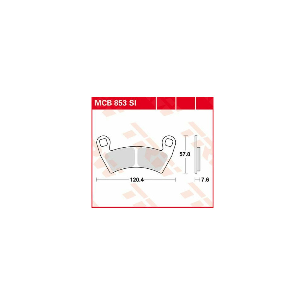 Plaquettes de frein métal fritté Offroad TRW série SI
