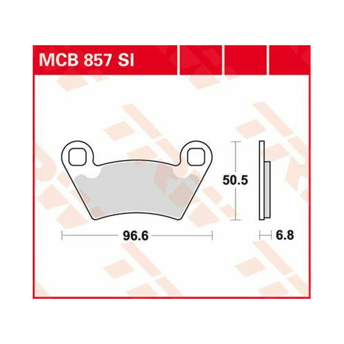 Plaquettes de frein métal fritté Offroad TRW série SI