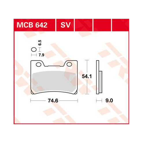 Plaquettes de frein métal fritté Sinter Performance TRW série SV