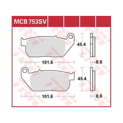 Plaquettes de frein métal fritté Sinter Performance TRW série SV