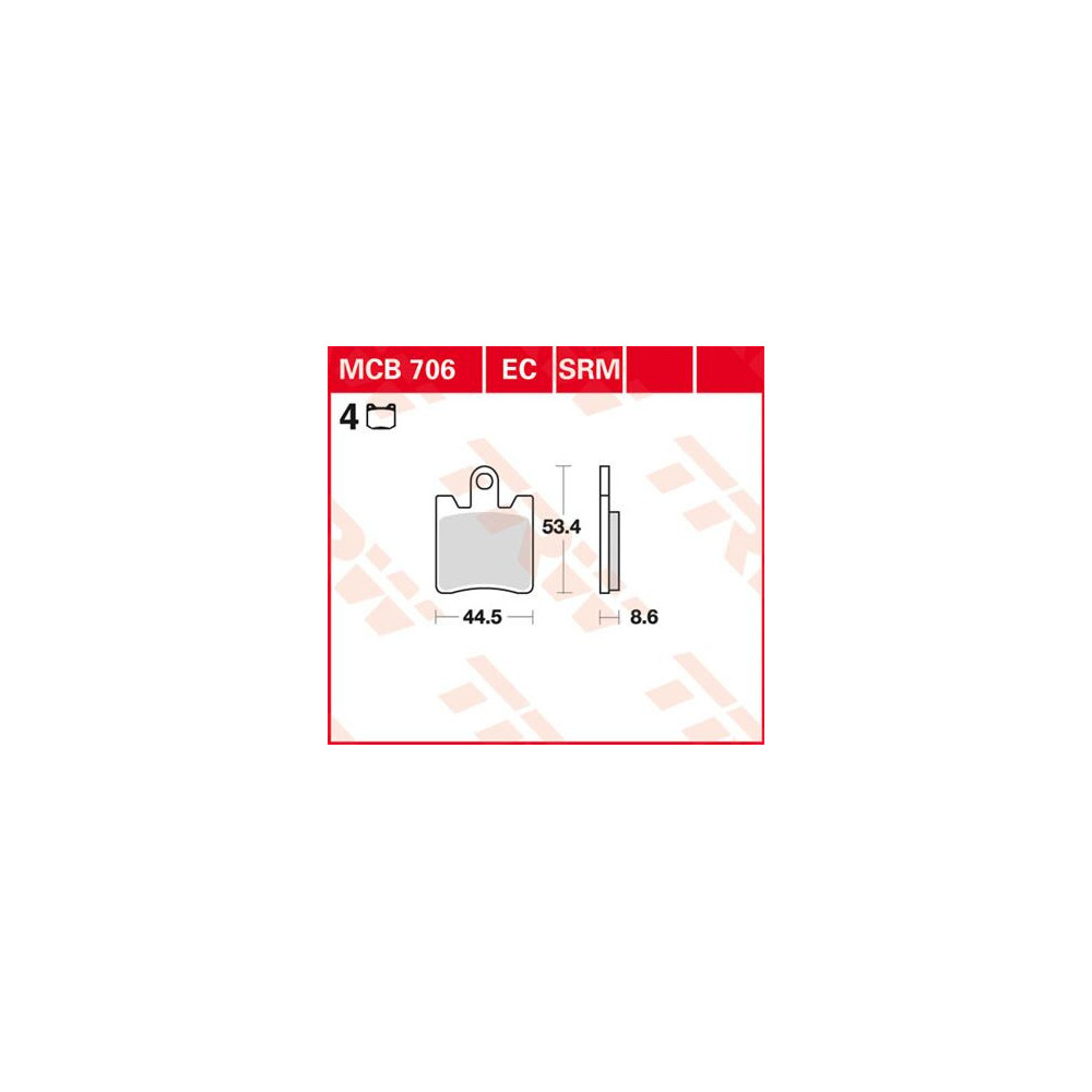 Plaquettes de frein métal fritté Sinter Performance TRW série SV