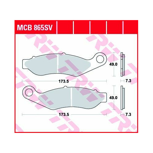 Plaquettes de frein métal fritté Sinter Performance TRW série SV