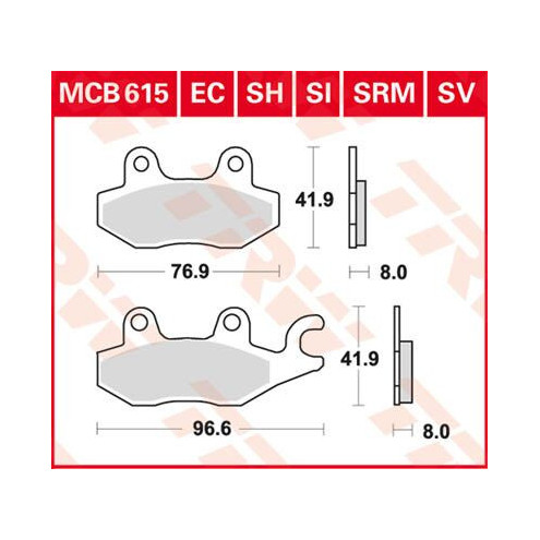 Plaquettes de frein métal fritté Sinter Performance - Kawasaki Z 125