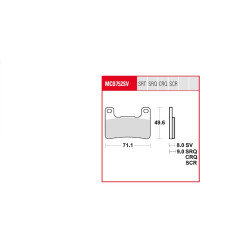 Plaquettes de frein métal fritté piste Sinter Race - Suzuki GSX-R / Hayabusa