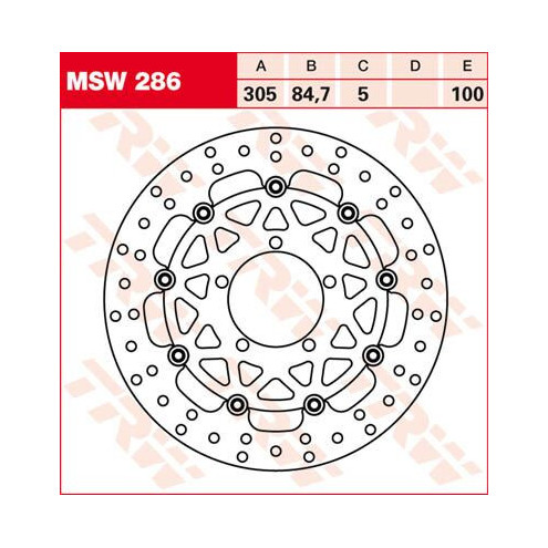 Disque de frein fixe TRW