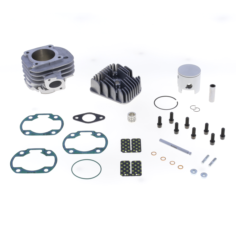 Kit cylindre gros diamètre Ø 47,6 mm, 70 cc, Axe Ø 12 mm, Piston à tête plate Athena 1 - AVSmoto Racing Parts Kit cylindre gros diamètre Ø 47,6 mm, 70 cc, Axe Ø 12 mm, Piston à tête plate Athena 1 - AVSmoto Racing Parts