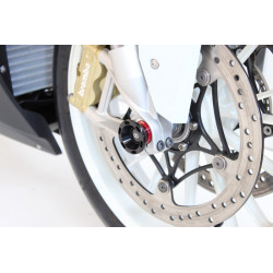 Protections fourche et bras oscillant (axe de roue) GILLES GTA noir/rouge BMW GILLES 3 - AVSmoto Racing Parts 