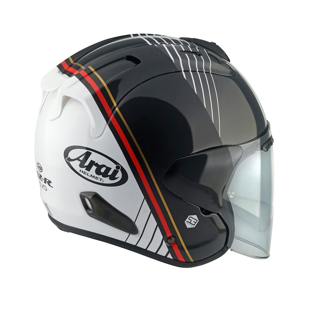 Casque Arai Mimesis ARAI JET SZ-R VAS EVO VISIÈRE MIROIR ROUGE Agv K1s