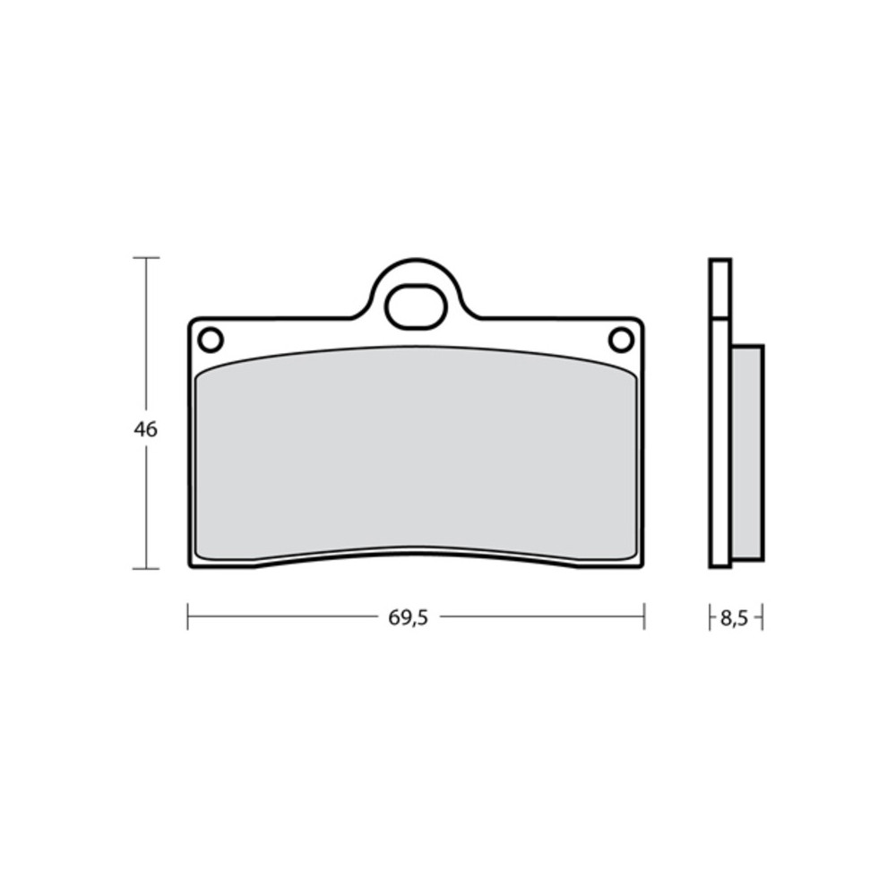 Plaquettes de frein BREMBO UPGRADE Type M538 Z10 - Racing BREMBO RACING 1 - AVSmoto Racing Parts 