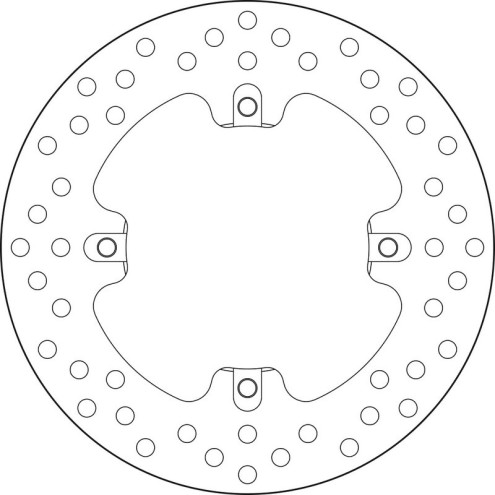 Disque de frein BREMBO Serie Oro rond fixe