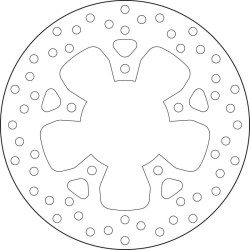 Disque de frein BREMBO Serie Oro rond fixe