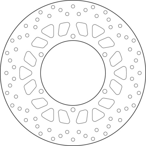 Disque de frein BREMBO Serie Oro rond fixe