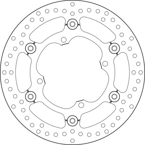 Disque de frein BREMBO Serie Oro rond flottant