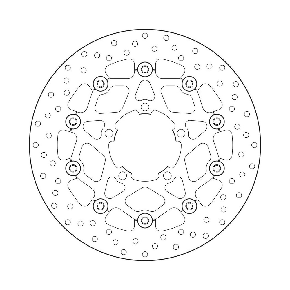 Disque de frein BREMBO Serie Oro rond flottant