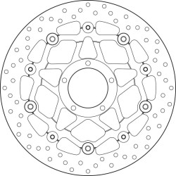 Disque de frein BREMBO Serie Oro rond flottant
