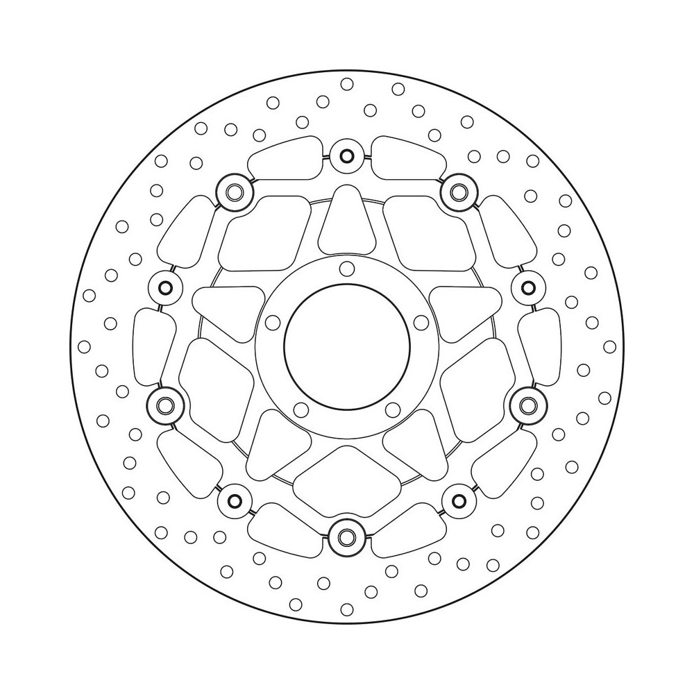 Disque de frein BREMBO Serie Oro rond flottant