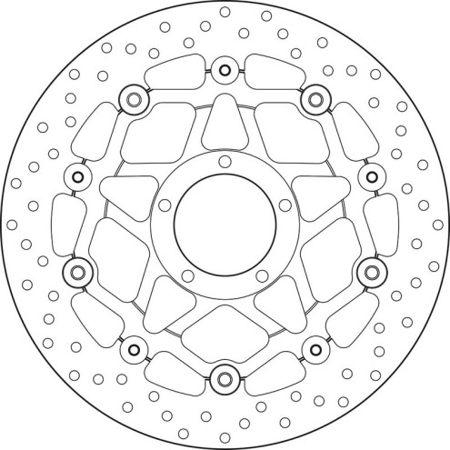 Disque de frein BREMBO Serie Oro rond flottant