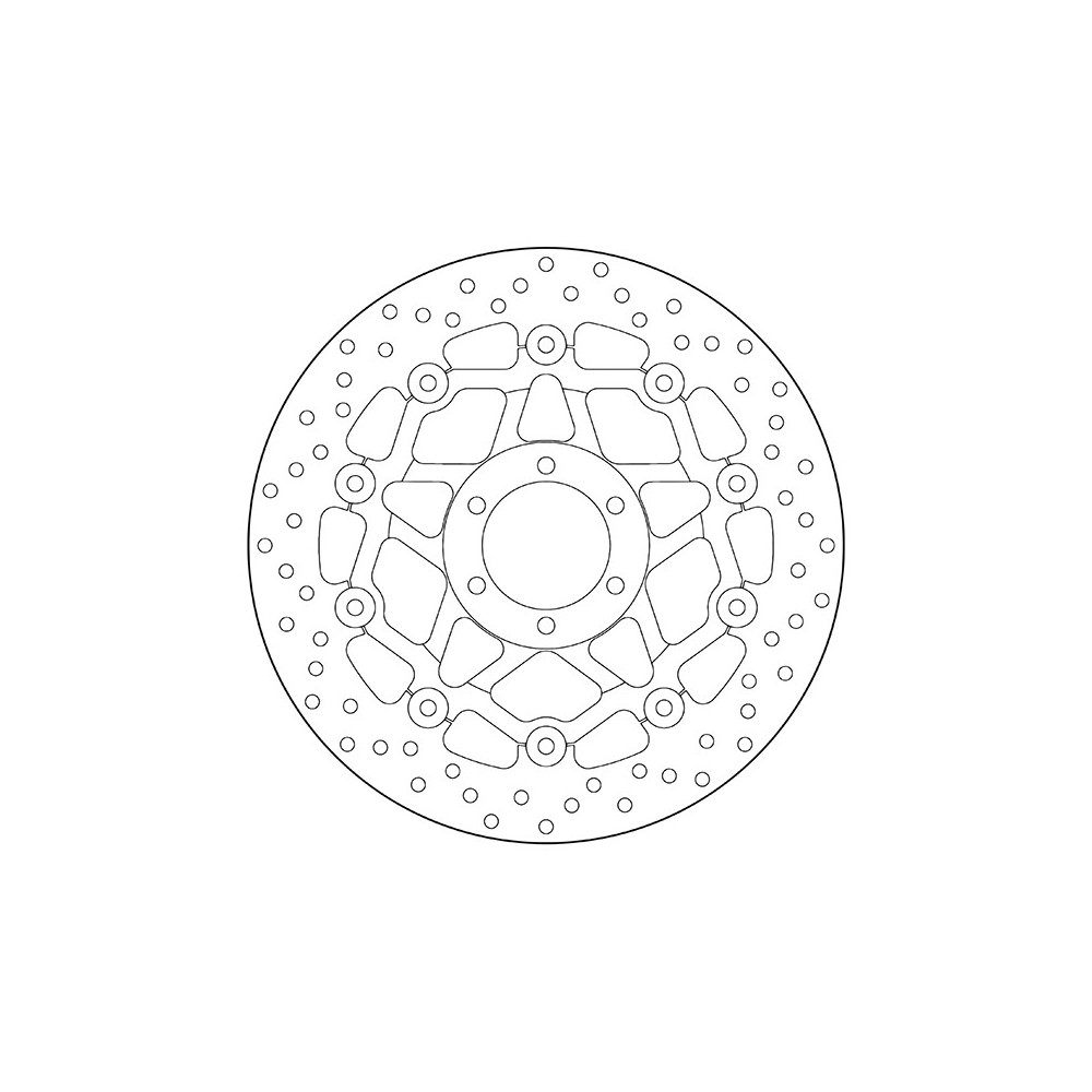 Disque de frein BREMBO Serie Oro rond flottant