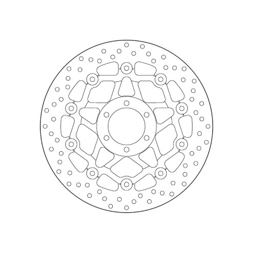 Disque de frein BREMBO Serie Oro rond flottant