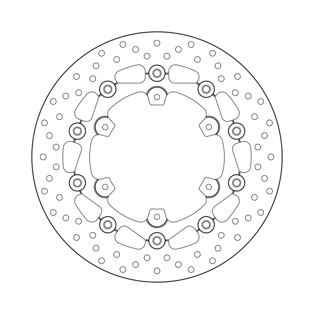Disque de frein BREMBO Serie Oro rond flottant
