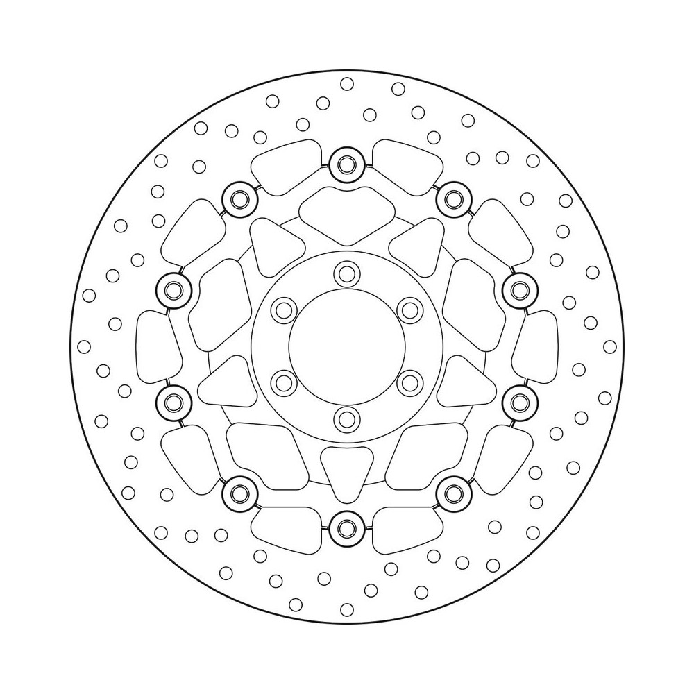 Disque de frein BREMBO Serie Oro rond flottant