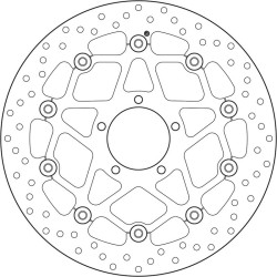 Disque de frein BREMBO Serie Oro rond flottant