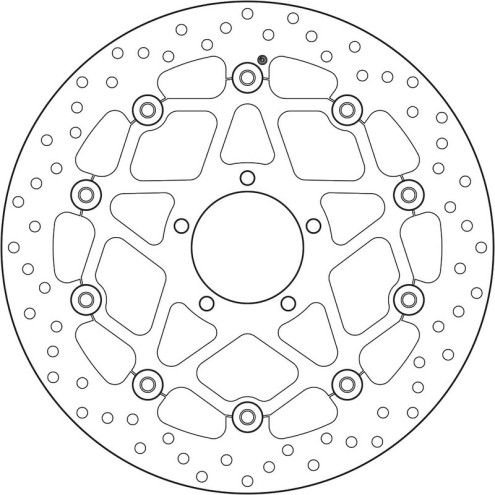 Disque de frein BREMBO Serie Oro rond flottant