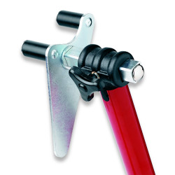 Bequille avant BIKE LIFT universelle rouge avec supports à rouleaux