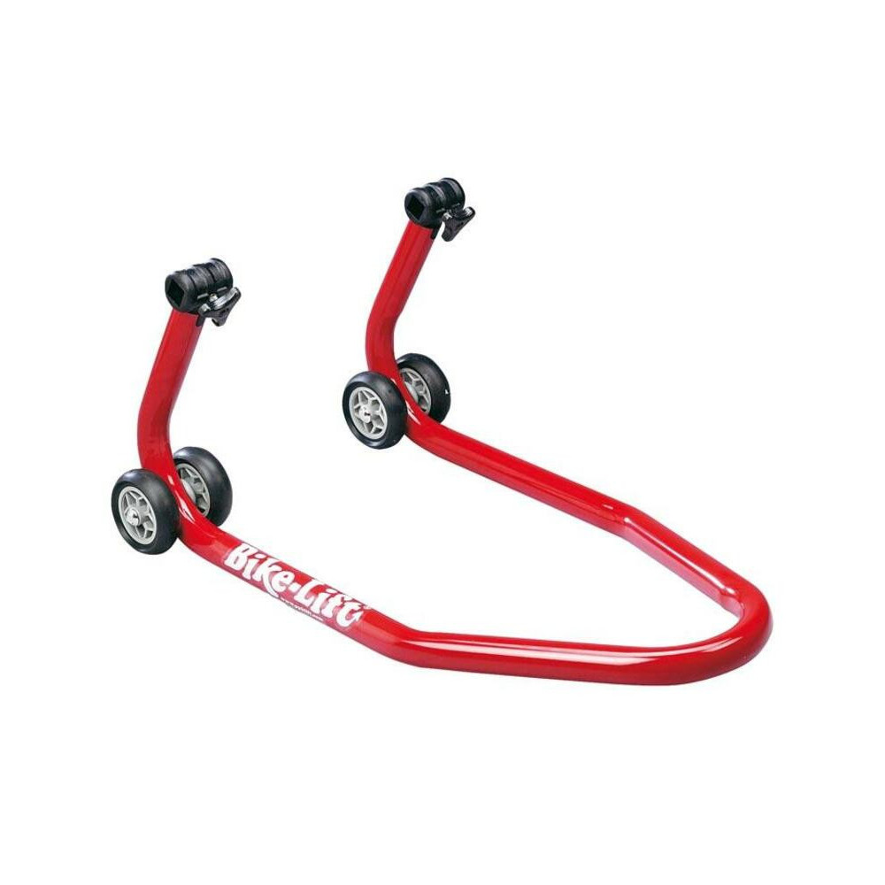 Bequille avant BIKE LIFT universelle rouge avec supports à rouleaux