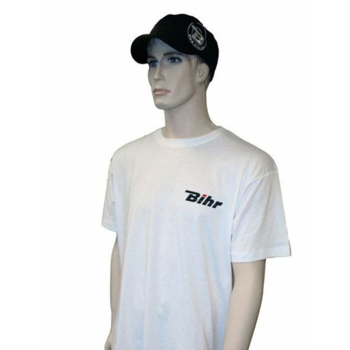 T-shirt BIHR Blanc 150g coton - taille M Bihr 1 - AVSmoto Racing Parts 