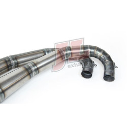 Echappement Jim Lomas acier avec silencieux Suzuki GT 500 et T500