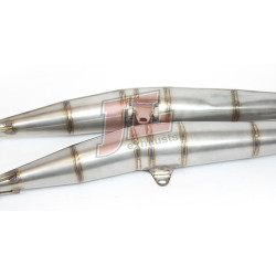 Echappement Jim Lomas acier avec silencieux Suzuki GT 500 et T500